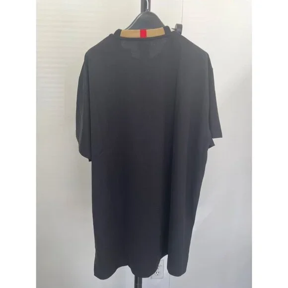 Burberry Men’s Jayson Icon Stripe Crewneck T-Shirt Black XL 8078114 - Picture 3 of 8